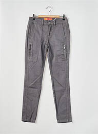 Pantalon slim țesătură poplin gri STREET ONE femeie
