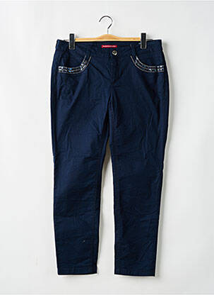 Pantalon slim țesătură poplin albastru STREET ONE femeie