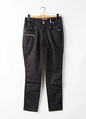 Pantalon slim talie înaltă talie înaltă negru STREET ONE femeie