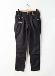 Pantalon slim țesătură poplin talie înaltă negru STREET ONE femeie