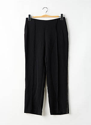 Pantalon drept țesătură crep mărime normală negru MANGO femeie