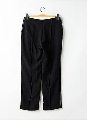 Pantalon drept țesătură crep mărime normală negru MANGO femeie