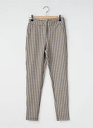 Pantalon chino elasticitate talie elastică bej GARCIA fată