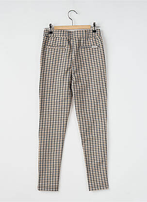 Pantalon chino elasticitate talie elastică bej GARCIA fată