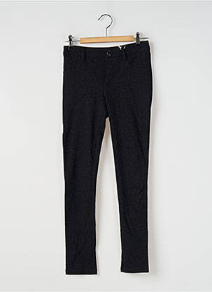 Pantalon slim talie înaltă negru GUESS fată