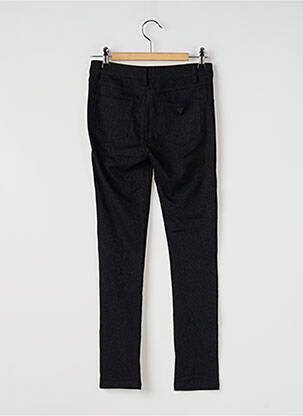 Pantalon slim talie înaltă negru GUESS fată