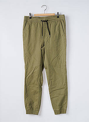 Pantalon drept țesătură poplin mărime normală verde JACK & JONES bărbat