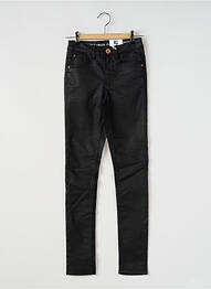 Pantalon slim țesătură acoperită negru GARCIA fată