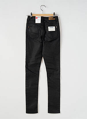 Pantalon slim talie înaltă negru GARCIA fată
