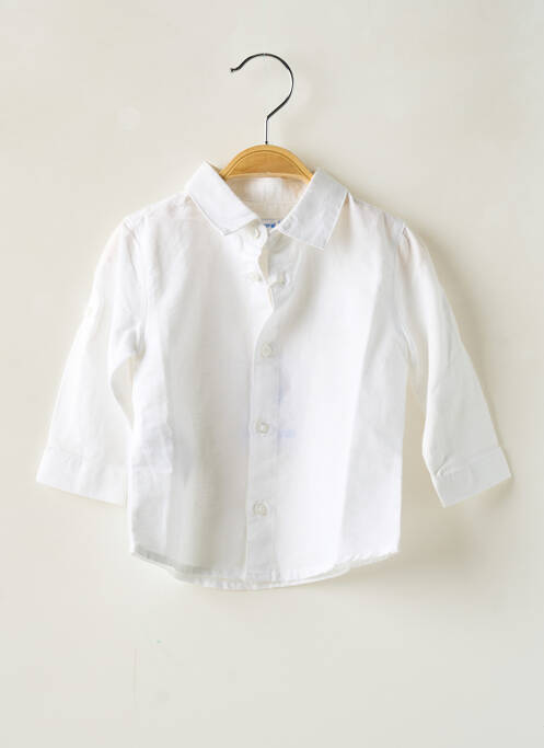 Cămașă cu mâneci lungi alb MAYORAL băiat
