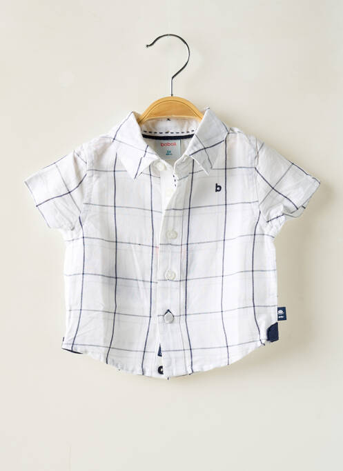 Cămașă cu mâneci scurte alb BOBOLI băiat