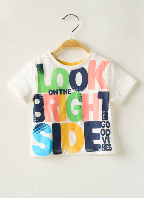 Tricou alb BOBOLI băiat