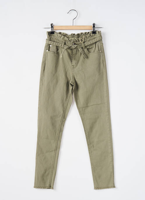 Pantalon slim verde GARCIA fată