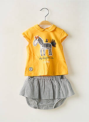 Set pantaloni galben BOBOLI fată