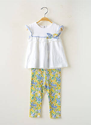Set pantaloni tip de tricou alb MAYORAL fată