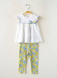 Set pantaloni tip de tricou alb MAYORAL fată