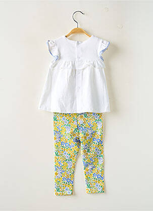 Set pantaloni tip de tricou alb MAYORAL fată