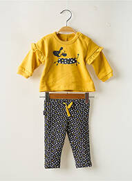 Set pantaloni mâneci lungi galben BOBOLI fille