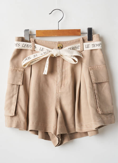 Șort bej LE TEMPS DES CERISES fată