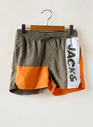 Șort de baie țesătură poplin verde JACK & JONES băiat