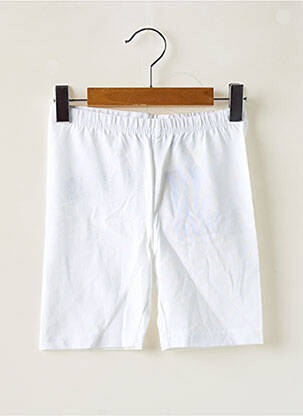 Pantalon de ciclism alb BLUE SEVEN fată