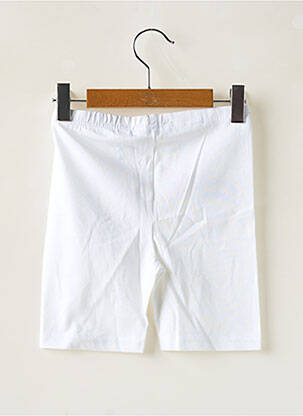 Pantalon de ciclism talie elastică talie elastică alb BLUE SEVEN fată