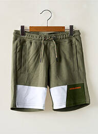 Șort elasticitate talie elastică verde JACK & JONES garcon