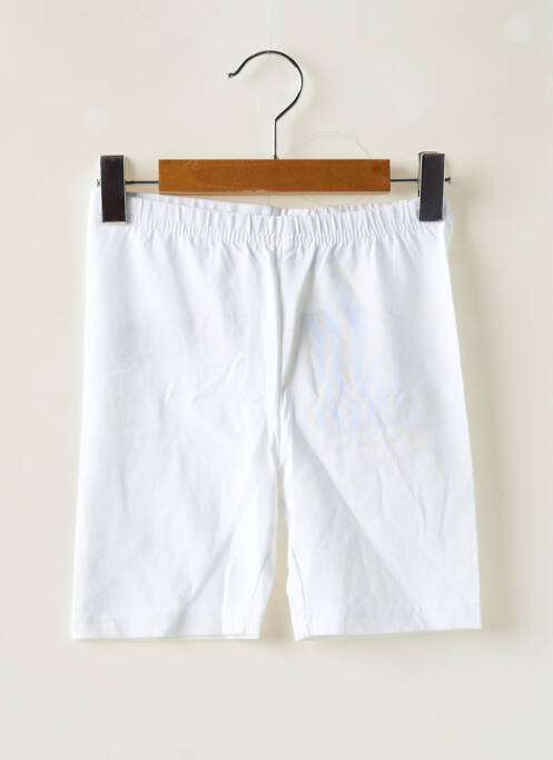 Pantalon de ciclism alb BLUE SEVEN fată