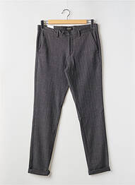 Pantalon chino țesătură melanj talie înaltă gri JACK & JONES bărbat
