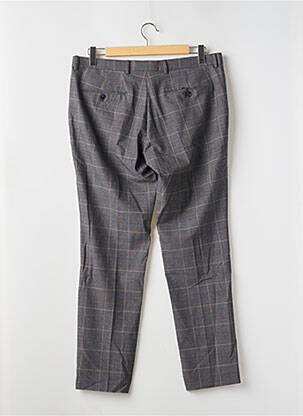Pantalon chino imprimeu imprimeu prinț de wales mărime normală gri SELECTED bărbat