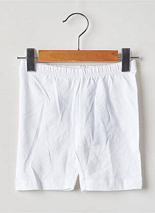 Pantalon de ciclism alb BLUE SEVEN fată