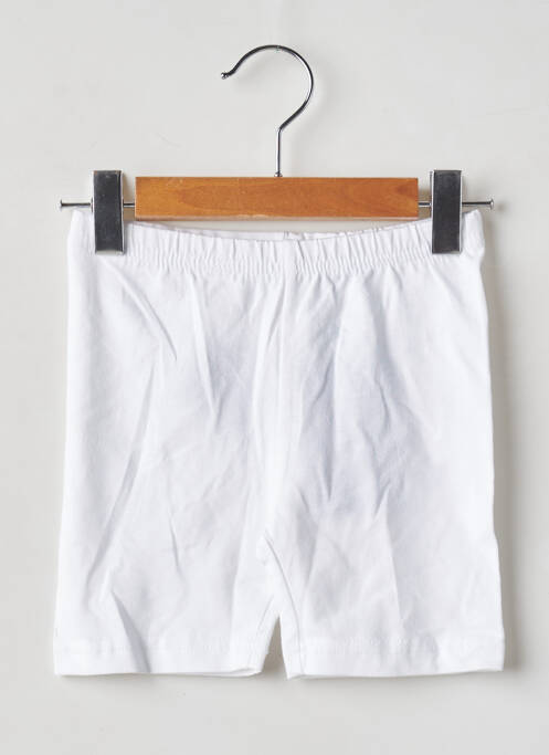 Pantalon de ciclism alb BLUE SEVEN fată