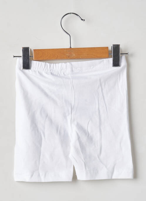 Pantalon de ciclism alb BLUE SEVEN fată