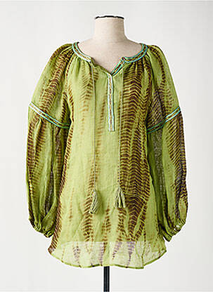 Tunică mâneci lungi verde KAVERI femeie