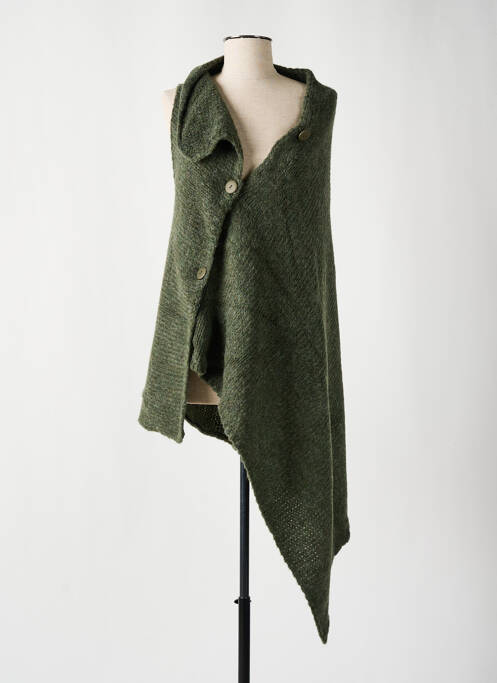 Poncho verde KEDZIOREK femeie