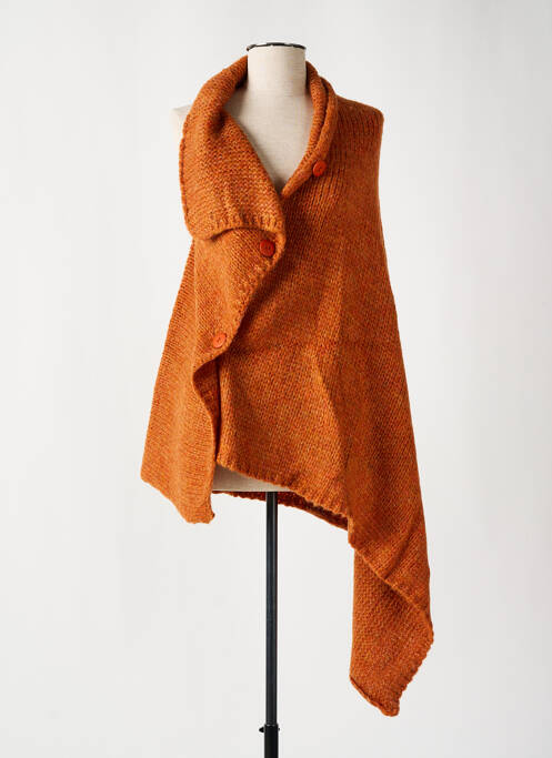 Poncho portocaliu KEDZIOREK femeie