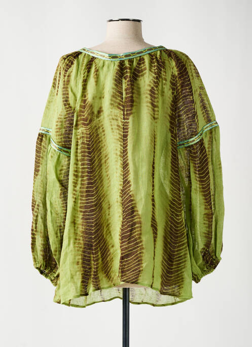 Tunică mâneci lungi verde KAVERI femeie