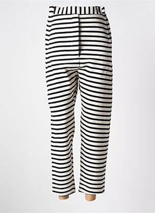 Pantalon 7/8 talie elastică alb URBAN BY ALEMBIKA femeie