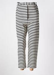 Pantalon 7/8 talie elastică alb URBAN BY ALEMBIKA femeie