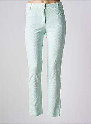 Pantalon slim conic verde SUNDAY femeie