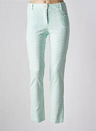 Pantalon slim conic verde SUNDAY femme