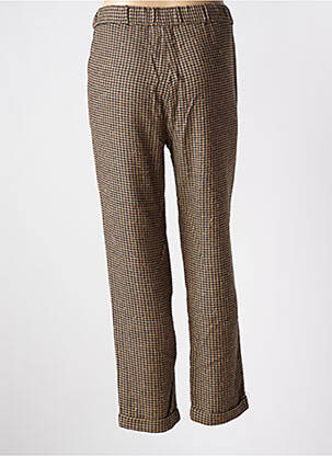 Pantalon 7/8 talie elastică maro DIEGA femeie