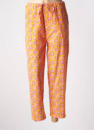Pantalon 7/8 talie elastică portocalie CHARLIE JOE femeie