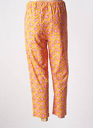 Pantalon 7/8 talie elastică portocalie CHARLIE JOE femeie