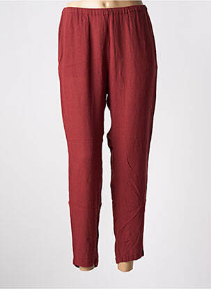 Pantalon 7/8 talie elastică roșu DIEGA femeie