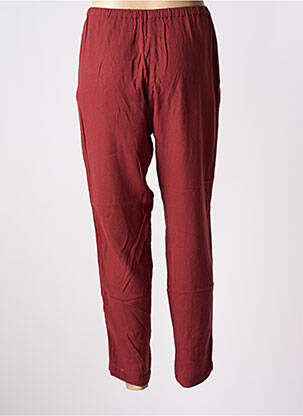 Pantalon 7/8 talie elastică roșu DIEGA femeie