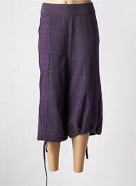 Pantalon trei sferturi buzunare violet MAIS IL EST OU LE SOLEIL femeie