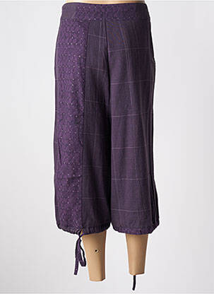 Pantalon trei sferturi buzunare violet MAIS IL EST OU LE SOLEIL femeie