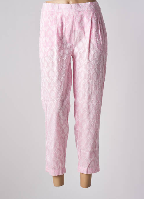 Pantalon trei sferturi roz SUNDAY femeie