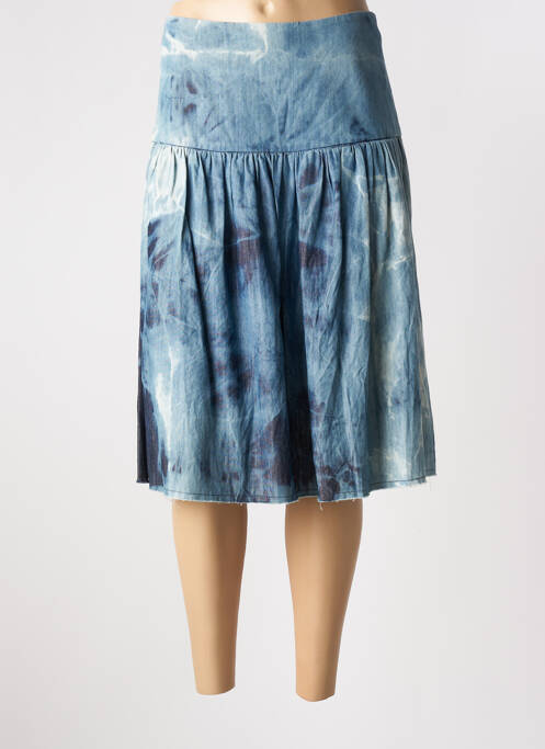 Fustă midi albastru ME369 femeie